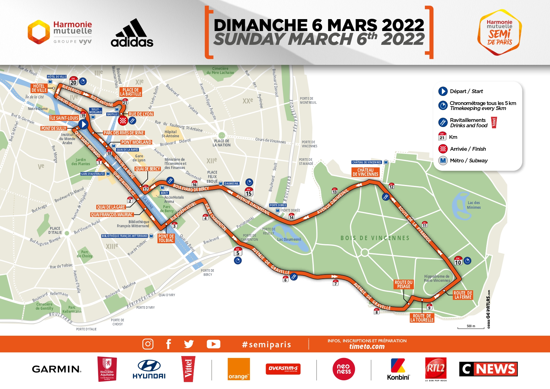 semi marathon tours 2023