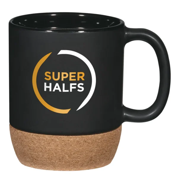 TAZA DE CERÁMICA CON FONDO DE CORCHO travekl marathon